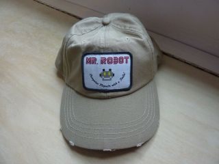 Loot Crate Dx Mr.  Robot Hat Cap,  Distressed Look " Computer Repair With A Smile "
