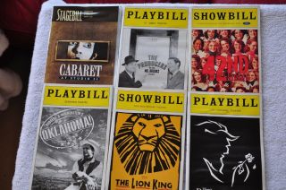 Set Of Playbills From The 90 " S