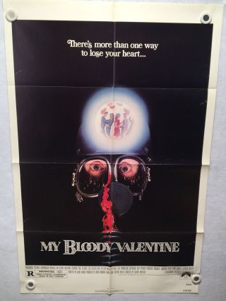 1981 My Bloody Valentine 1sh Movie Poster 27 X 41 Horror Thriller