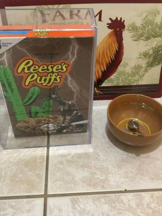 Travis Scott Reeses Puff Cereal,  Spoon,  Bowl