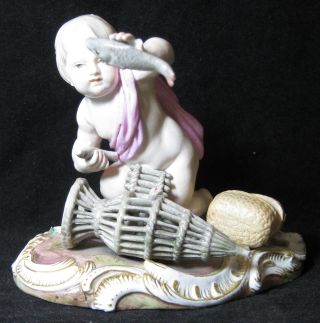A Meissen German Porcelain Figurine The Elements Water Model C 98