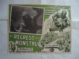 Sci Fi/ Revenge Of The Creature /u6/ Mexican Lobby Card