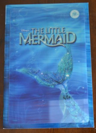 Disney The Little Mermaid Broadway Souvenir Program With 3d Cover - 2007