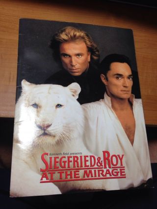Siegfried & Roy Show Souvenir Program Book At The Mirage Las Vegas,  Nv 1994