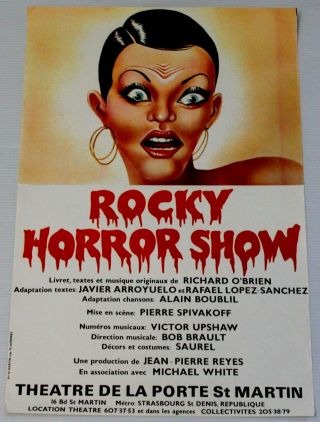 Rocky Horror Show - 1975 St Martin,  Paris Tour Poster - France - French - Rare