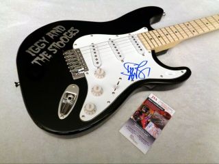 Iggy Pop (the Stooges) Autographed Signed Guitar W/ Jsa -