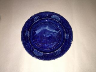 Historical Staffordshire Catskill Mountain House Plate By Enoch Wood 1825