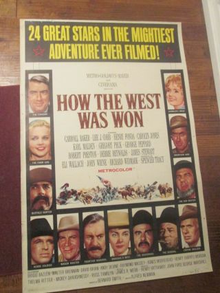 How The West Was Won - Rolled 40 X 60 Movie Poster - John Wayne