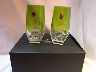 Waterford Mixology Neon Green Highball Glass Set of Two 2