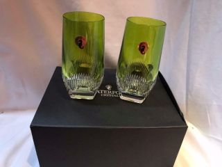 Waterford Mixology Neon Green Highball Glass Set of Two 3