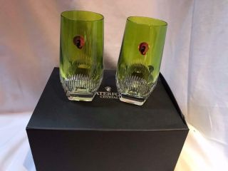 Waterford Mixology Neon Green Highball Glass Set of Two 6