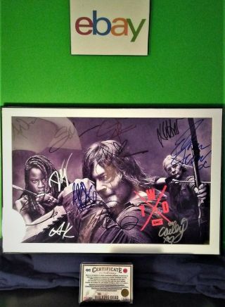 Sdcc_2019_the Walking Dead Autographed Poster,  Upc_ 725330410380
