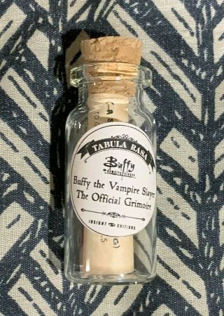Rare Buffy The Vampire Slayer Official Grimoire Nycc Promo Mini Bottle Insight