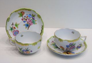 Herend Queen Victoria - Tea Cup And Saucer 724/vbo