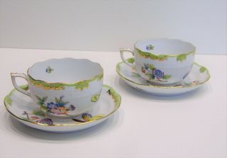 Herend Queen Victoria - Tea Cup and Saucer 724/VBO 6