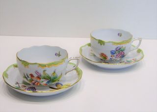 Herend Queen Victoria - Tea Cup and Saucer 724/VBO 7