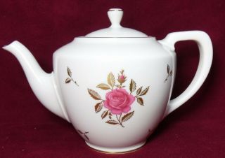 Lenox China Rhodora Pattern Teapot & Lid - 4 - 1/2 "