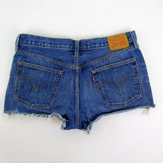 Miranda Lambert LEVI ' S 501 Blue Denim Cut Off Jean Shorts Size 31 2
