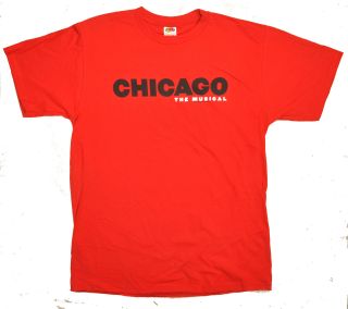 Chicago Broadway National Touring Company Tee Shirt - Size Large