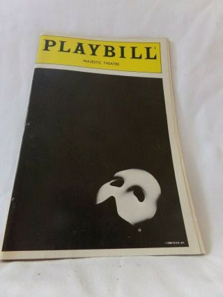 The Phantom Of The Opera - Playbill Majestic Theatre May 1989