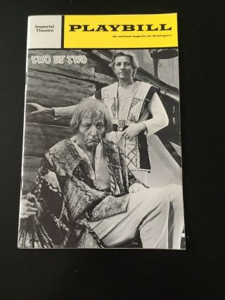 1971 Playbill: Two By Two - Danny Kaye,  Madeline Kahn,  Harry Goz,  Tricia O 