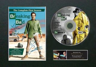 67 Breaking Bad Dvd Signed Autograph Mounted A4