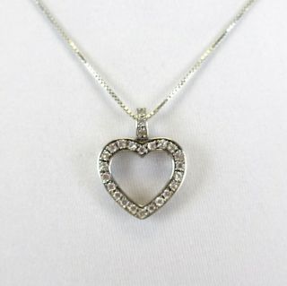 Miranda Lambert UNBRANDED Silver - Color Crystal Like Heart Necklace 2