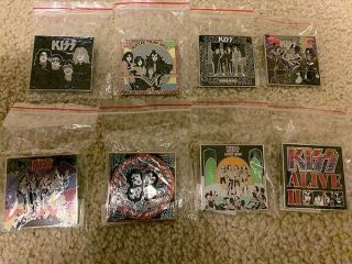 Set Of Hrc Style Kiss Album Pins