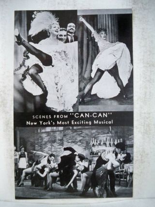 Can - Can Post Card Lilo / Gwen Verdon / Cole Porter Shubert Theatre Nyc 1953