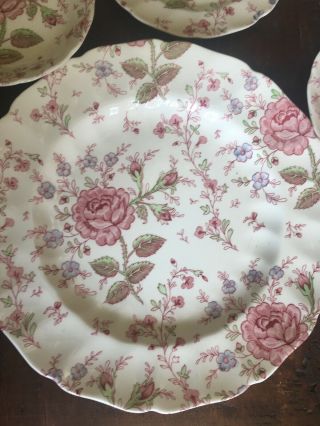 Johnson Brothers 30 Rose Chintz 6 Piece Place Settings For 5 England 3