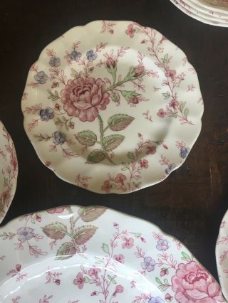 Johnson Brothers 30 Rose Chintz 6 Piece Place Settings For 5 England 5