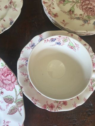 Johnson Brothers 30 Rose Chintz 6 Piece Place Settings For 5 England 6