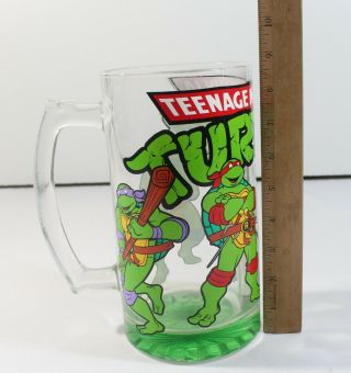 Giant Teenage Mutant Ninja Turtles Tmnt Large 1.  5 Liter Glass Mug Stein Cup