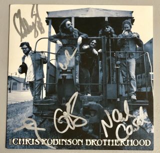 Chris Robinson Brotherhood Signed Blue Suede Shoes Crb Black Crowes Neal Casal