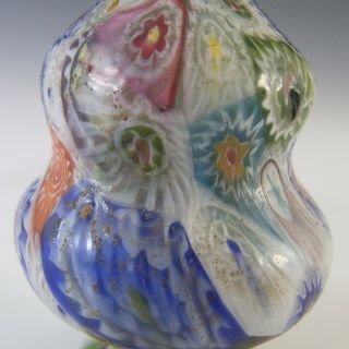 Fratelli Toso Millefiori Canes Murano Multicoloured Glass Vase 2