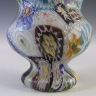 Fratelli Toso Millefiori Canes Murano Multicoloured Glass Vase 4