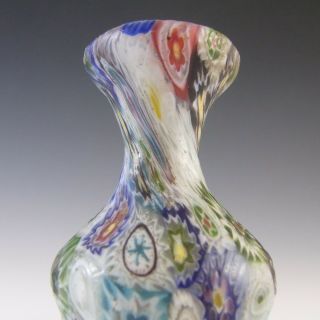 Fratelli Toso Millefiori Canes Murano Multicoloured Glass Vase 6