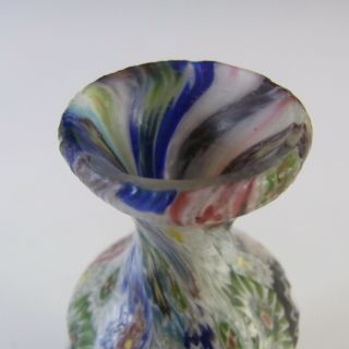 Fratelli Toso Millefiori Canes Murano Multicoloured Glass Vase 7