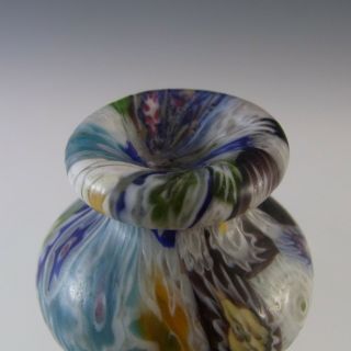 Fratelli Toso Millefiori Canes Murano Multicoloured Glass Vase 8