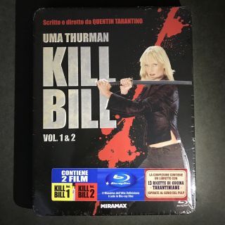 Kill Bill Vol 1 & 2 Blu - Ray Metalpak (not Steelbook) Italy Embossed