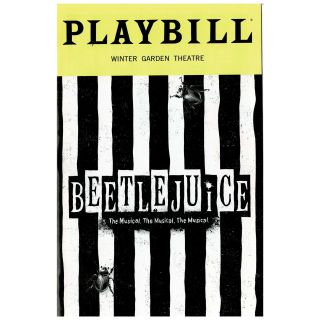 Beetlejuice July 2019 Playbill Broadway Nyc Alex Brightman Tony Nominee