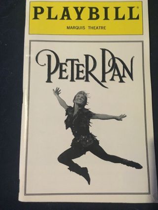 Cathy Rigby Peter Pan Playbill December 1998 Marquis Theatre Nyc