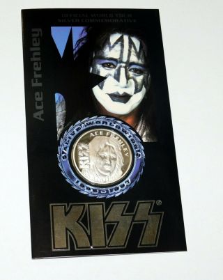 KISS Band Reunion Tour Liberty FINE SILVER Coin SET 1997 Booklet Version 4