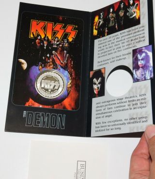 KISS Band Reunion Tour Liberty FINE SILVER Coin SET 1997 Booklet Version 6