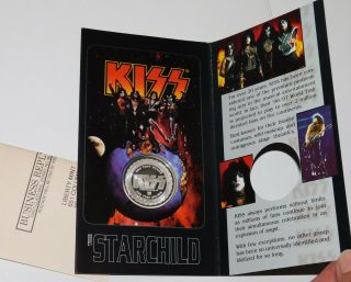 KISS Band Reunion Tour Liberty FINE SILVER Coin SET 1997 Booklet Version 7