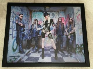 In This Moment Band Signed Autograph 16 X 20 Custom Poster Maria Brink All 5