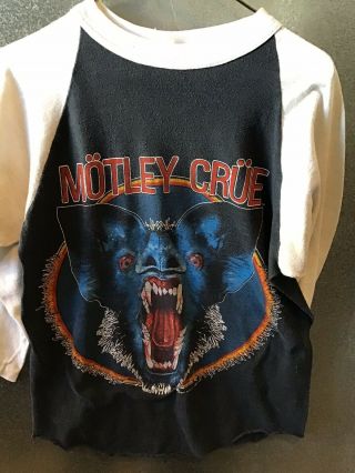 Motley Crue 1984 Adult Small Tour Shirt