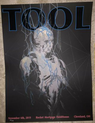 Tool Poster Cleveland Rocket 2019 Concert Tour Limited Edition Holographic