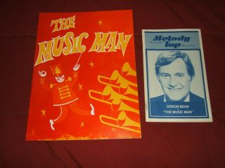 Vintage 1981 Melody Top Souvenir Program & Playbill - Orson Bean In The Music Man