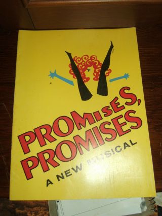 Vintage Promises Promises Broadwa Souvenir Program W/jerry Orbach/jill O 
